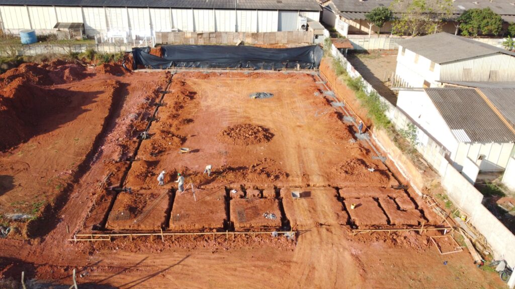 fundação para galpão industrial